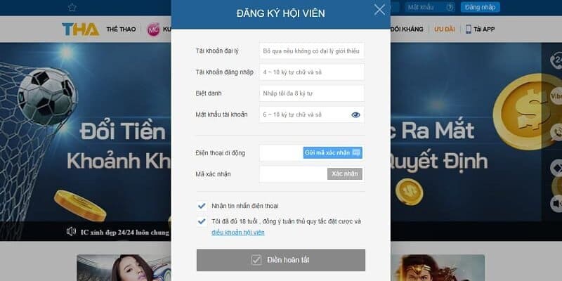 Đăng ký Thabet với 3 bước siêu đơn giản trong nháy mắt